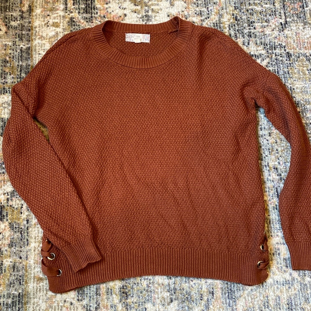 Burnt Orange Knit Sweater